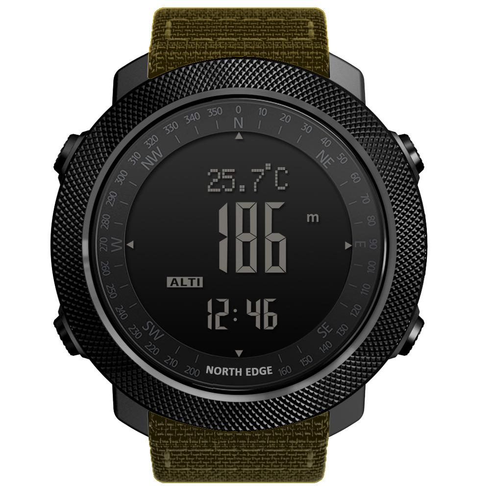 North Edge Smart Watch Men Speedometer Sport Watch Hiking Altimeter Barometer Compass Fitness Tracker Digital Wearable Watch
