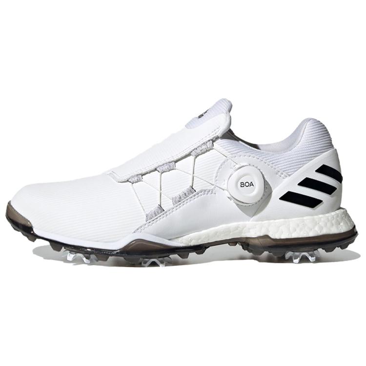 Adidas Powerwrap Boa Sports Trend PU Mesh Fabric Shock Absorption Non-Slip Low-Top Marathon Running Shoes Women Sneakers Gray White Black EG9721