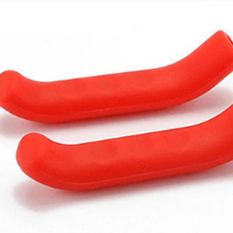 Bicycle Accessories Brake Lever Red Silicone Protector for Scooter Bike Levers Cover