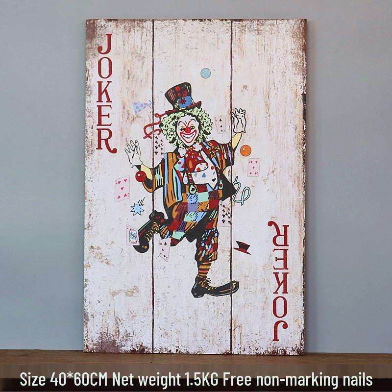 Vintage Playing Cards Wall Art for Bar, Cafe, or Living Room Decor