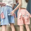 Loose Velvet Elephant Shorts Nose Trunk Trousers Novelty Funny Plush Sleepwear  Unisex