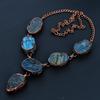 Labradorite Necklace Handmade Jewelry, Copper Electroformed  Necklace Designer Gemstone Jewelry Adjustable Chain Necklace