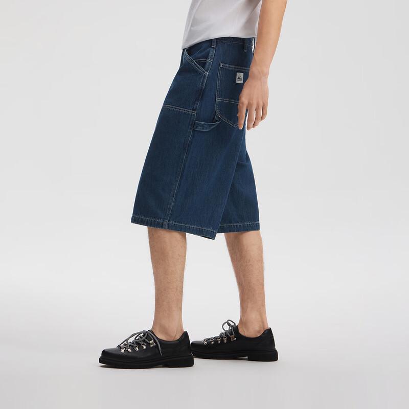 Lee Men's Carpenter Patch Logo Denim Shorts