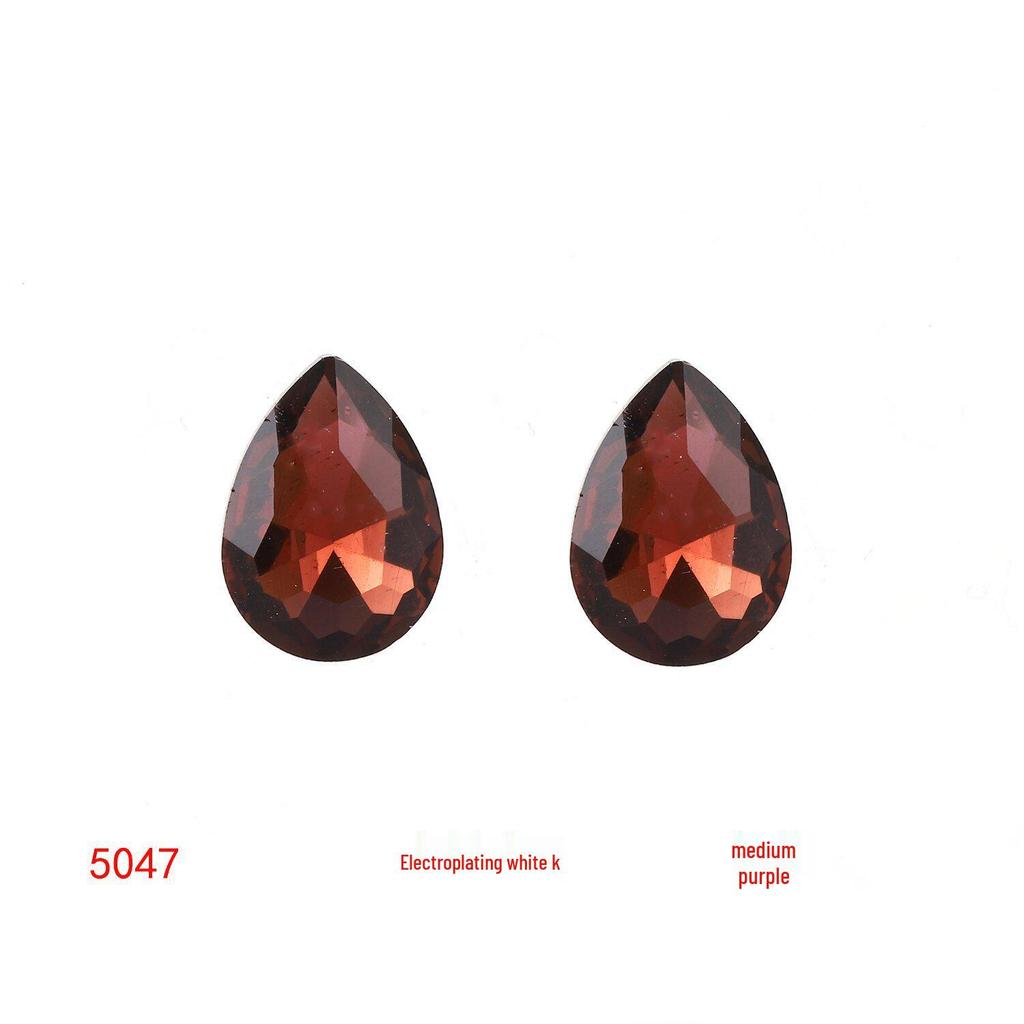 Colored Glass Teardrop Pointed Rhinestones for Shoes, Bags, Nail Art & DIY Accessories