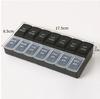 Large Capacity Dual Row Pill Organizer Box Portable Weekly Medicine Storage Container with Multiple Compartments for Daily Medication Management