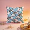 Bright Rainbow YK Pattern Cushion Cover Comfortable Durable Pillow Cover MultiScene for Home Office Car Sofa