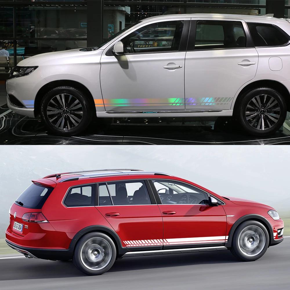 Car Door Side Skirt Stickers Racing Stripes Vinyl Decals Decor Accessories For Volkswagen VW Golf 8 7 5 4 6 MK8 MK7 MK5 MK6 MK4
