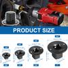 Low-Profile Impact Socket Adapter 1/4" to 3/8", 3/8" to 1/2", 1/2" to 3/4", 3/4" to1" Drive Ratchet Adapter 4 Pcs Socket Adapter