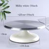 10 INCH Baking Tools Aluminum Alloy Birthday Cake Turntable Plastic Ceramic Turntable Glass Turntable Flower Mounting Table
