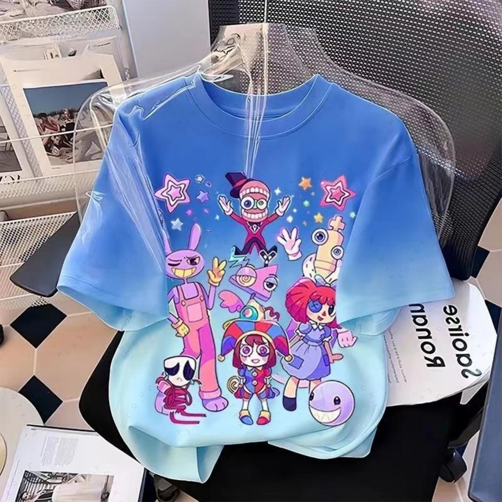 Maglietta Carina Cartoon The Amazing Digital Circus Jax 2026 Moda Estiva Unisex Manica Corta Leggera E Traspirante Top