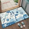 Oceanic Dolphins Pattern Mat Living Room Decoration Home Sofa Non-Slip Carpet Study Bedroom Tatami Children'S Soft Floor Mat