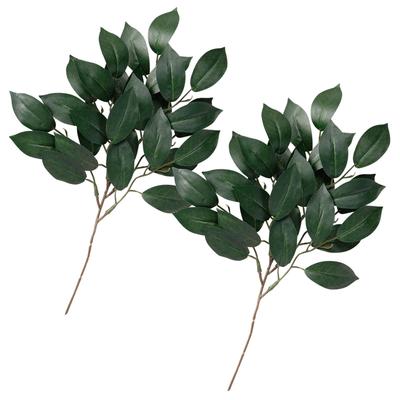 Şinto Sunakları İçin Comolife Sakaki Ağaçları (2 Demet) - Yapay Sakaki Çiçekleri, 34 cm Uzunluğunda, Tellerli, Ayarlanabilir Yükseklik, Asla Solmaz, Gerçekçi