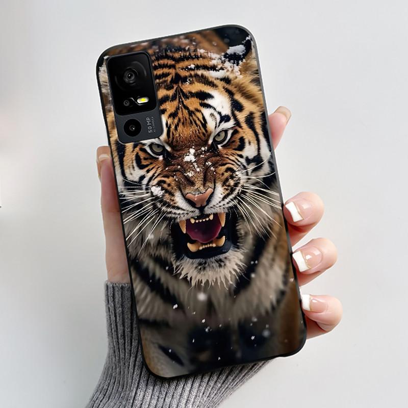 

Personalized Casing For TCL 40R/Sharp Aquos V6 5G Beautiful Soft Black Case For TCL 40 SE Unique Pattern Anti-scratch Shell TCL 40R