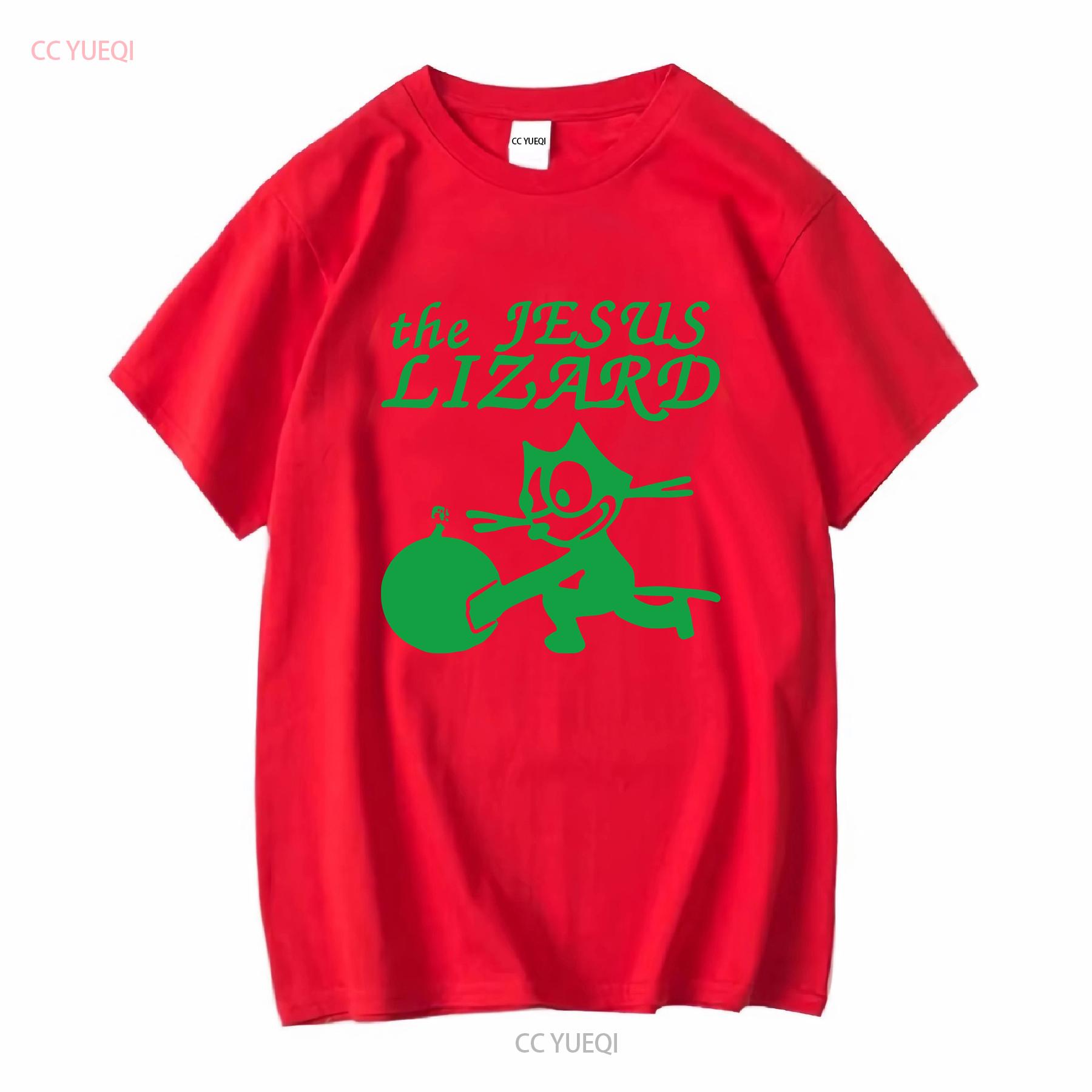 

The Jesus Lizard Феликс Кот Белая Футболка Размер S 5XL ST24095 с длинным или коротким рукавом винтажная с графикой уличная одежда удобная S