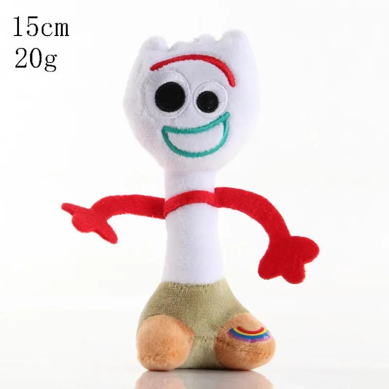 

Disney Toy Story 4 Forky Plush Doll Cartoon Woody Forky Plush Toys Kawaii Anime Stuffed Doll Keychain Birthday Gift For Boys C（15cm）