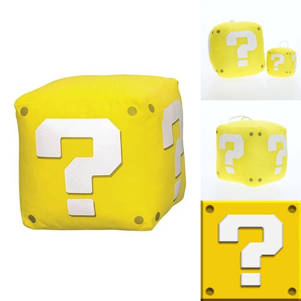 Super Mario Marioo Fragezeichenblock Goldener Würfel Plüschtier Stofftierpuppe