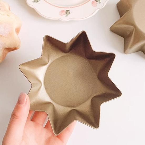 Non-Stick Mini Pie Plate Tortilla Shell Pans Octagon Star Bread Pan Taco