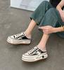 Classic versatile small canvas shoes for women's 2025 spring new versatile comfortable lace-up thick-soled super fire little white shoes