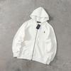 Embroidered Zip-Up Hoodie Animal Loose Fit Sweatshirt Teens