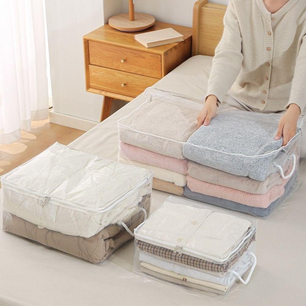 Folding Clothes Quilt Storage Bag Dust-proof Clothes Storage Bag  for Household