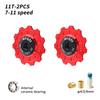 MUQZI Derailleur Ceramic Pulley Wheel 11T 12T 13T 14T 7-11 Speed Bike Rear Derailleur Jockey Wheel for Shimano Sram
