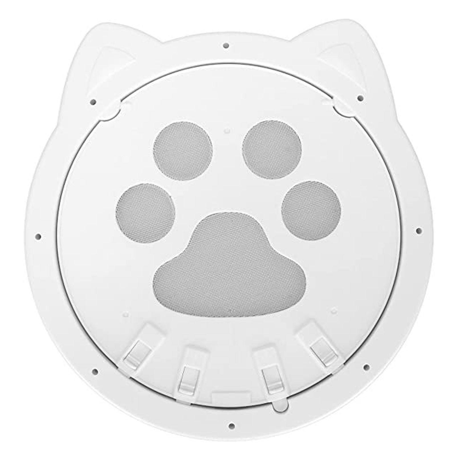 

Магнитная самозакрывающаяся дверца для домашних животных для маленьких собак и кошек с функцией блокировки для сетчатой двери, окна и крыльца белый