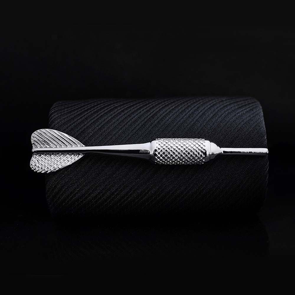 Wedding 1 Piece Silver Metal Gifts for Men Tie Clip Glasses Shape Necktie Clips Pin Jewelry