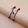 Romantic 2pcs/Pair Magnet Couple Bracelet Adjustable Matching Braclet Rope Black White Heart Magentic Braslet Gift For Lover