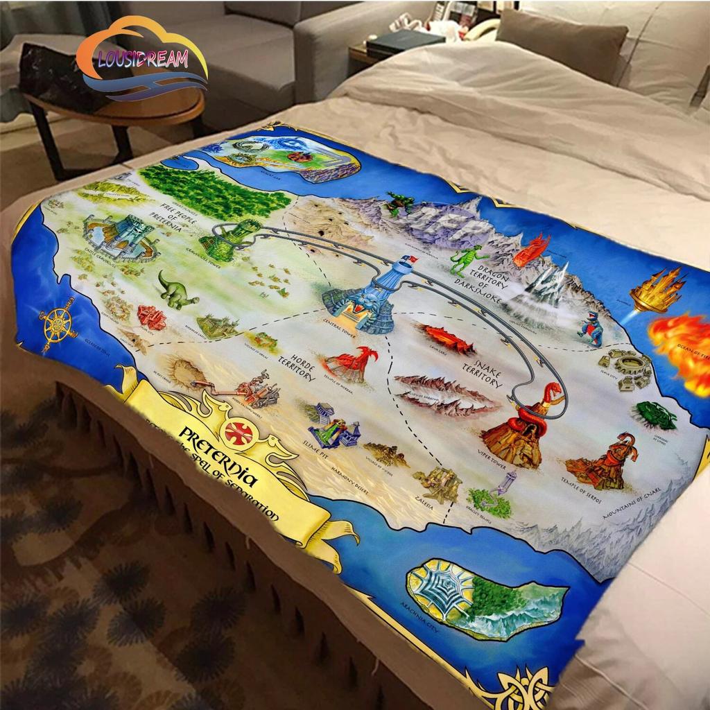 Cartoon Masters of the Universe Wool Blanket Jindian Animation Cashmere  Fashion  Portable Flannel Warm Camping