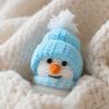Finished Knitted Hand-Crocheted Snowman Handmade Snowman Doll Crocheted snowman  Holiday Decor