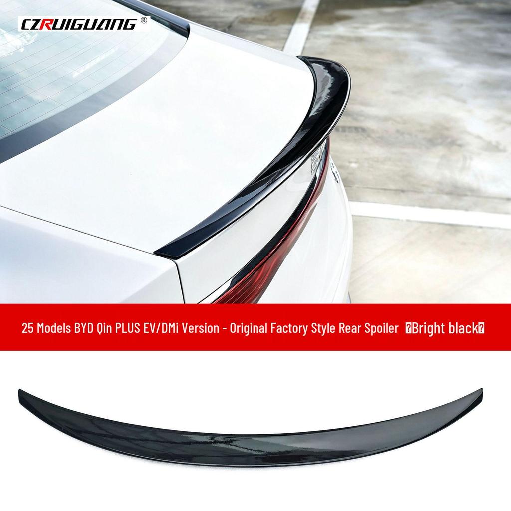 Compatible Modified Roof and Rear Spoiler Kit for 25 Qin PLUS DMi EV Models - Includes Rear Diffuser, Front Splitter, Front Lip, and Rear Bumper.