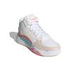 Adidas Neo 5th Quarter Synthetic Leather Trendy Sports Non-Slip Wear-Resistant Mid-Top Retro Basketball Shoes Women sneaker White Beige FY6051