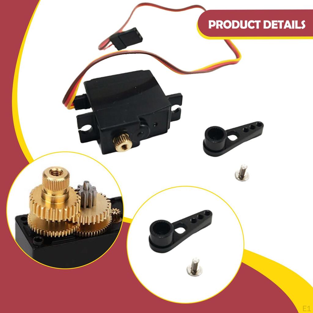 17G Servo Replacement Spare Part with Arm for MN99S 1:12 Scale RC Car 4x4 Remote Control Truck