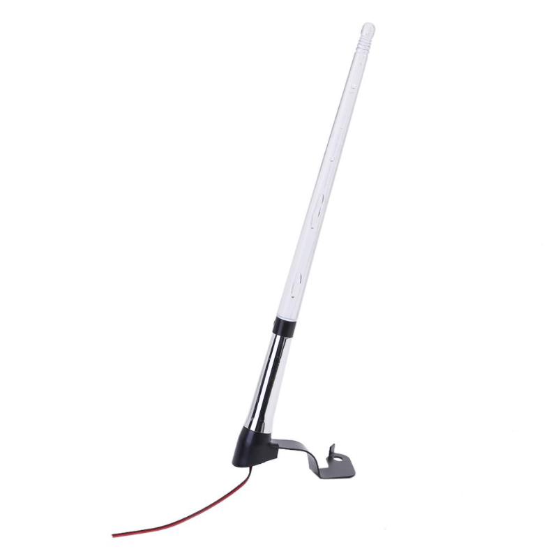 12V Universal Car External Light Antenna Flag Pole LED Light Signal AM FM Car Exterior Light Car Accessory