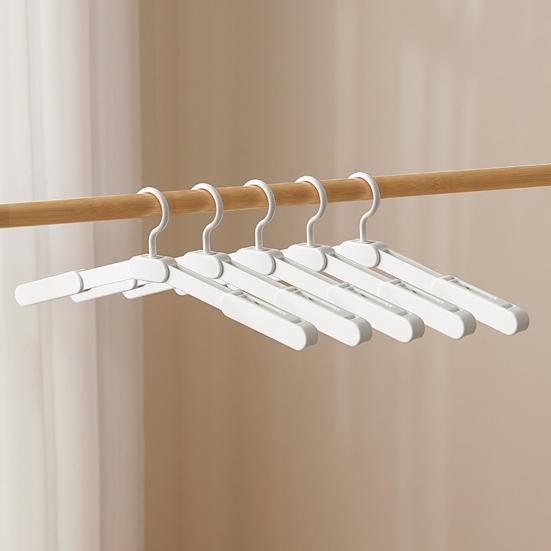 Foldable Travel Hanger with Clothes Hangers Hangers for Cruise Collapsible Space-Saving Clips Portable Vacation Suitcases