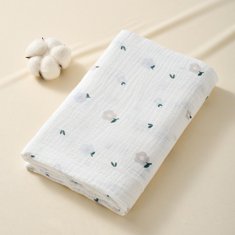 Baby Bath Towel: Pure Cotton Absorbent Gauze Swaddle, Summer Blanket, Infant Wrap
