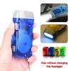 Outdoor Hand Pressing Dynamo Crank Power Flashlight Camping Supplies Hand Crank Charger Camping Light  Portable LED Flashlight