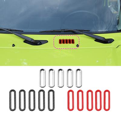Car Front Hood Air Inlet Trim Ring Cover Protective Sticker For Suzuki Jimny 2019 Up ABS Car Accessories