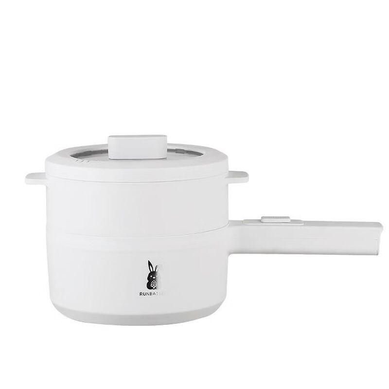 Sanjiaolong Multi-functional White Ceramic Electric Cooker