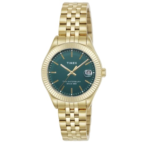 TIMEX Waterbury Legacy 34mm Watch TW2V31700 Green Dial Women's