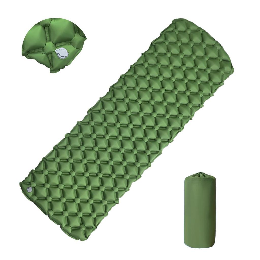 Ultralight Portable TPU Inflatable Camping Pad - Moisture-Proof, Single/Double, Foot-Press Design