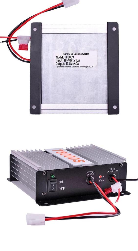 T8000S 40A Vehicle-Mounted Intercom Transformer Power Supply 24V to 13.8V Marine/Vehicle.
