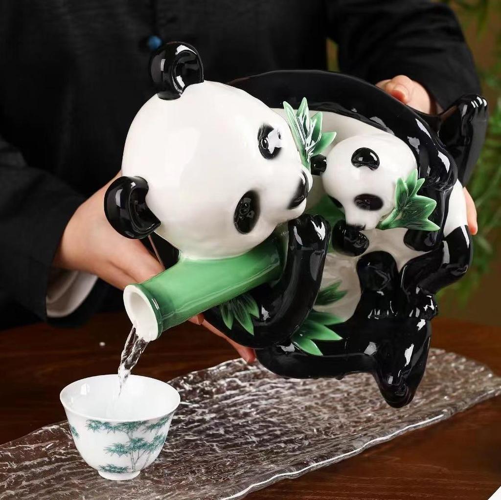 Panda Collection 5 Jin Jingdezhen Ceramic Wine Bottle - High-Grade Sealed Wine Jar for Home Use