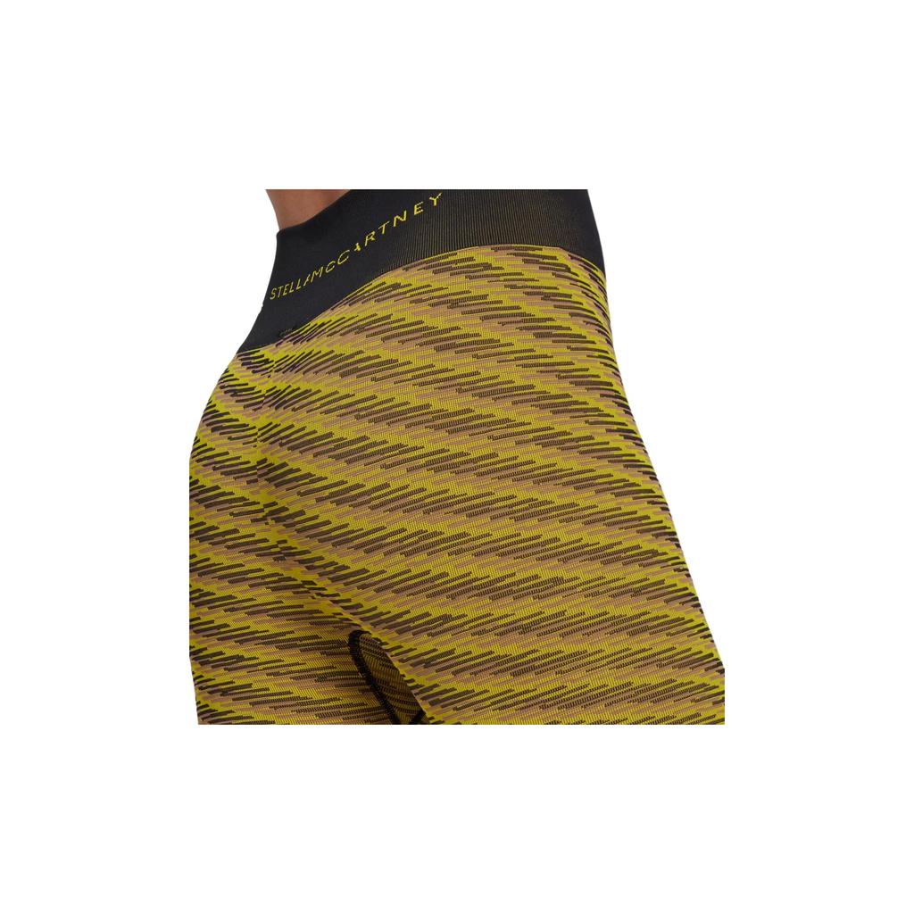 adidas Stella McCartney W Obcisłe Paski Elastyczne Legginsy Fitness Damskie Legginsy Żółte HI6049