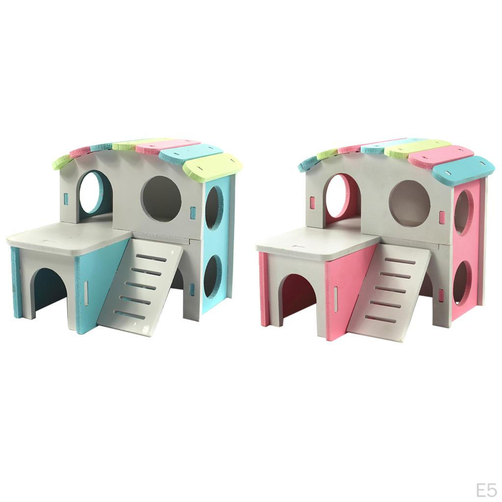 Small Animal Home Cage House Toy for Pets Hamsters Guinea Pigs Mice , Pink