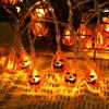 LED Halloween Pumpkin String Lights, Battery Powered, Suitable For Outdoor Family Gatherings Ghost Parties Halloween Decorations