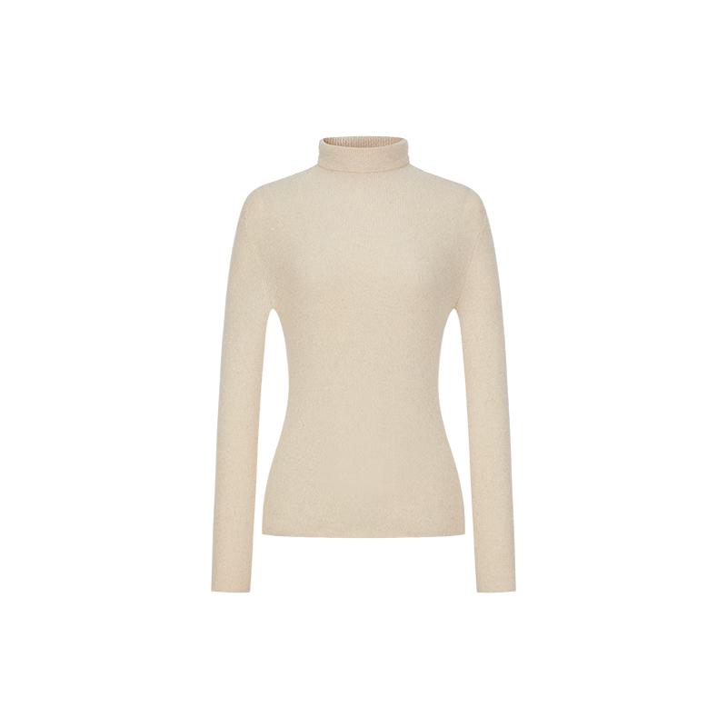 Women's Joozzy Annako Shimmering Cashmere Ribbed Turtleneck Sweater