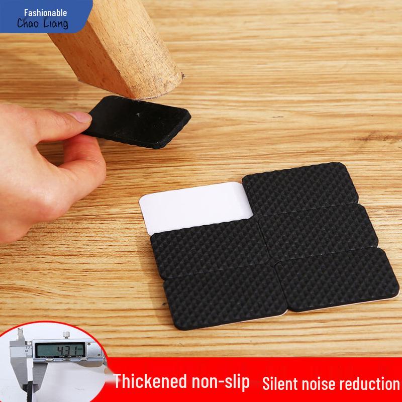 Silent Foot Pads: Anti-Slip, Wear-Resistant Rubber Silicone Covers for Dining Chair and Sofa Legs To Protect Wood Floors