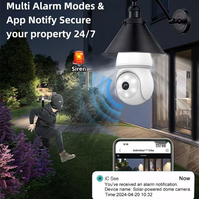 iCSee E27 Wireless HD Bulb Camera - Indoor WiFi Remote Monitor.