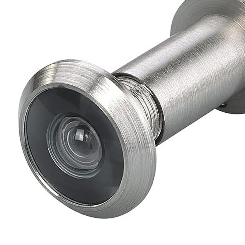 Multipurpose Matte Steel Door Viewer Private Screen Super Angled Lens Designs Portable for Indoor and Outdoor Use